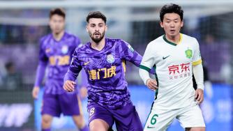 2025年04月02日 绝平！国安2-2津门虎 基莱斯7分钟双响 李磊传射杨立瑜补时绝平