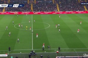 2025年04月12日 近3轮首胜！AC米兰4-0大胜乌迪内斯 莱奥传射特奥建功 迈尼昂伤退