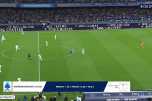 2025年04月15日 意甲-那不勒斯3-0恩波利落后国米3分 卢卡库1射2传麦克托米奈双响