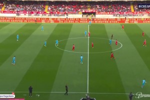 2025年04月20日 意甲-那不勒斯1-0蒙扎7轮不败 麦克托米奈头球制胜