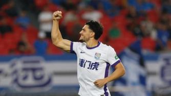 2025年04月27日 中超-三镇主场2-1逆转津门虎 萨尔瓦多开场43秒世界波郑浩乾制胜