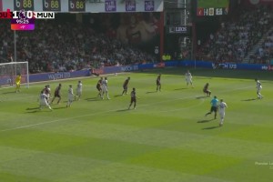 2025年04月27日 英超5轮不胜！曼联1-1十人伯恩茅斯 霍伊伦96分钟绝平破6场球荒